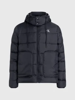 Calvin Klein Lightweight Logo Tape Puffer Jacket -Calvin Cloth Shop J30J324330 BEH alternate5