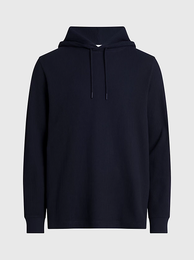 Calvin Klein Cotton Waffle Badge Hoodie 8 Calvin Klein Cotton Waffle Badge Hoodie - Image 6