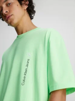 Calvin Klein Oversized Cotton Blend T-shirt -Calvin Cloth Shop J30J324540 M0Q alternate2