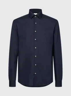 Calvin Klein Slim Poplin Stretch Shirt -Calvin Cloth Shop K10K103025 001 alternate4