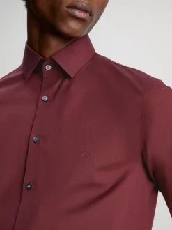 Calvin Klein Slim Poplin Dress Shirt -Calvin Cloth Shop K10K108229 XUU alternate2