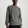 Calvin Klein Wool Blend Rib-Knit Jumper -Calvin Cloth Shop K10K111573 BEH main