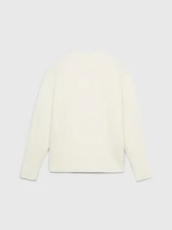 Calvin Klein Wool Blend Cable Knit Jumper -Calvin Cloth Shop K10K111574 YAH alternate6