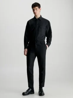Calvin Klein Wool Blend Trousers 10 Calvin Klein Wool Blend Trousers -Calvin Cloth Shop K10K111714 BEH alternate3