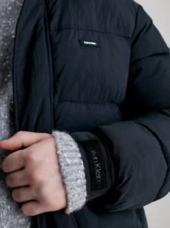 Calvin Klein Long Length Quilted Jacket -Calvin Cloth Shop K10K112228 BEH alternate2