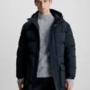Calvin Klein Long Length Quilted Jacket -Calvin Cloth Shop K10K112228 BEH main