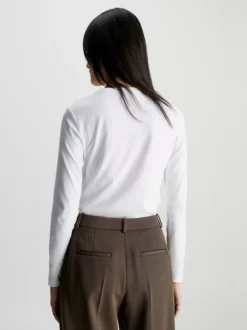 Calvin Klein Smooth Long Sleeve T-shirt -Calvin Cloth Shop K20K205337 YAF alternate2