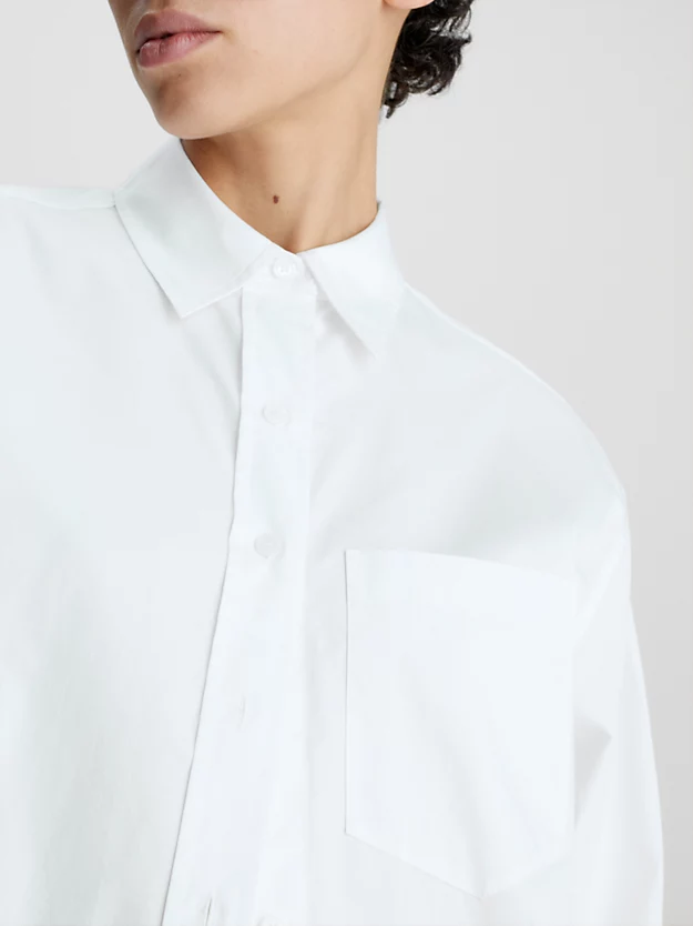 Calvin Klein Relaxed Cotton Satin Shirt 6 Calvin Klein Relaxed Cotton Satin Shirt - Image 4