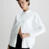 Calvin Klein Relaxed Cotton Satin Shirt 1 Calvin Klein Relaxed Cotton Satin Shirt -Calvin Cloth Shop K20K205413 YAF main