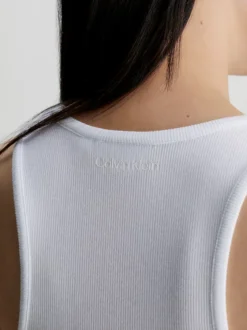 Calvin Klein Skinny Ribbed Modal Tank Top -Calvin Cloth Shop K20K205546 YAF alternate2