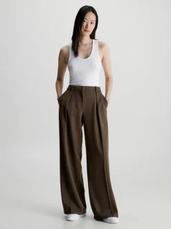 Calvin Klein Skinny Ribbed Modal Tank Top -Calvin Cloth Shop K20K205546 YAF alternate3