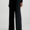 Calvin Klein Structured Twill Wide Leg Trousers -Calvin Cloth Shop K20K205958 BEH main