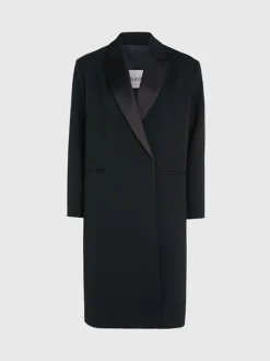 Calvin Klein Wool Blend Tuxedo Coat -Calvin Cloth Shop K20K205970 BEH alternate4