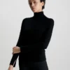 Calvin Klein Slim Merino Roll Neck Jumper -Calvin Cloth Shop K20K205989 BEH main