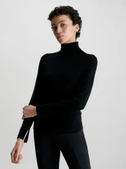 Calvin Klein Slim Merino Roll Neck Jumper