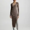 Calvin Klein Slim Ribbed Midi Dress -Calvin Cloth Shop K20K205997 PKO main
