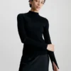 Calvin Klein Slim Ribbed Mock Neck Jumper