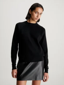 Calvin Klein Relaxed Mock Neck Jumper