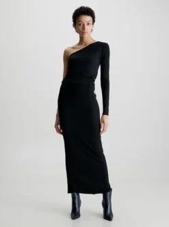 Calvin Klein Slim One Shoulder Top -Calvin Cloth Shop K20K206063 BEH alternate4