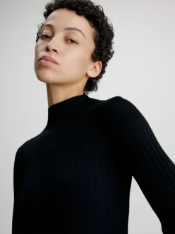 Calvin Klein Slim Ribbed Mini Dress -Calvin Cloth Shop K20K206119 BEH alternate3