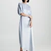 Calvin Klein Satin Split Sleeve Midi Dress -Calvin Cloth Shop K20K206177 CAY main
