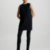 Calvin Klein Relaxed Sleeveless Shirt Dress