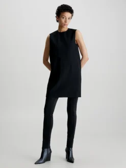 Calvin Klein Relaxed Sleeveless Shirt Dress