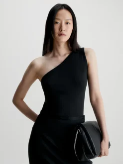 Calvin Klein Slim Modal One Shoulder Top