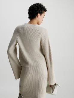 Calvin Klein Relaxed Cardigan Jumper -Calvin Cloth Shop K20K206275 PES alternate2