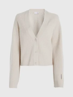 Calvin Klein Relaxed Cardigan Jumper -Calvin Cloth Shop K20K206275 PES alternate5