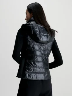 Calvin Klein Waisted Lightweight Hooded Gilet -Calvin Cloth Shop K20K206728 BEH alternate3