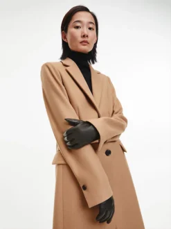 Calvin Klein Leather Gloves 6 Calvin Klein Leather Gloves -Calvin Cloth Shop K60K608652 BAX alternate1