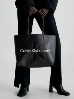 Calvin Klein Tote Bag -Calvin Cloth Shop K60K610276 01F alternate2