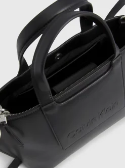 Calvin Klein Faux Leather Tote Bag -Calvin Cloth Shop K60K611077 BAX alternate4