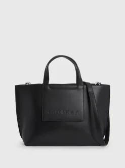 Calvin Klein Faux Leather Tote Bag