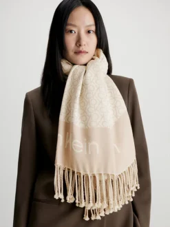Calvin Klein Logo Scarf -Calvin Cloth Shop K60K611118 PBP alternate2