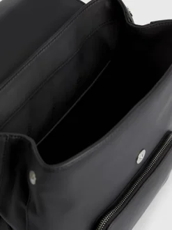 Calvin Klein Faux Leather Flap Backpack -Calvin Cloth Shop K60K611168 BAX alternate4