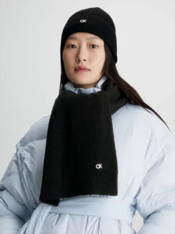 Calvin Klein Scarf And Beanie Gift Set -Calvin Cloth Shop K60K611331 BAX alternate2
