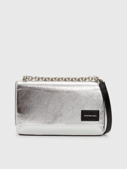 Calvin Klein Convertible Snakeskin Shoulder Bag