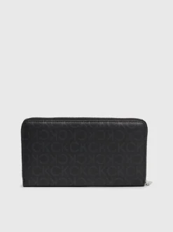 Calvin Klein Logo RFID Zip Around Wallet -Calvin Cloth Shop K60K611869 0GJ alternate2