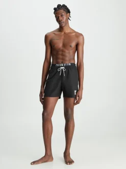 Calvin Klein Double Waistband Swim Shorts - Intense Power -Calvin Cloth Shop KM0KM00740 BEH alternate4