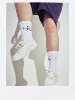 Calvin Klein Recycled Canvas Trainers - Pride -Calvin Cloth Shop YM0YM00830 YBJ alternate7