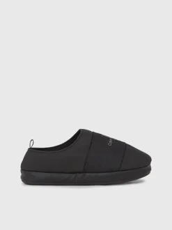 Calvin Klein Faux Leather Slippers