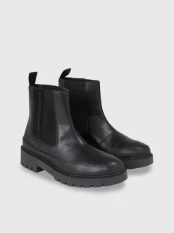 Calvin Klein Faux Leather Chelsea Boots -Calvin Cloth Shop YM0YM00844 00X alternate1