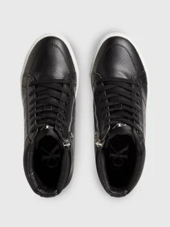Calvin Klein High-Top Wedge Trainers -Calvin Cloth Shop YW0YW00771 0GP alternate2