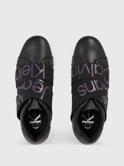 Calvin Klein Leather Slip-On Trainers 10 Calvin Klein Leather Slip-On Trainers -Calvin Cloth Shop YW0YW00911 0GU alternate2