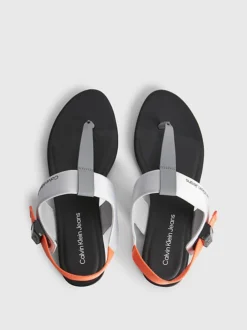 Calvin Klein Recycled Satin Sandals -Calvin Cloth Shop YW0YW00957 0IM alternate2