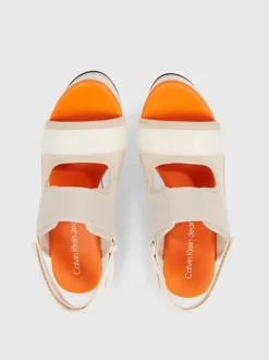 Calvin Klein Recycled Lycra Platform Wedge Sandals -Calvin Cloth Shop YW0YW01073 ACF alternate2