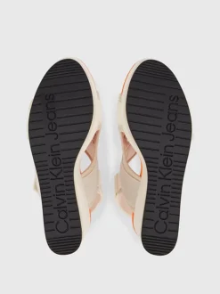Calvin Klein Recycled Lycra Platform Wedge Sandals -Calvin Cloth Shop YW0YW01073 ACF alternate4
