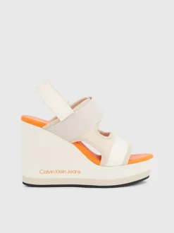 Calvin Klein Recycled Lycra Platform Wedge Sandals